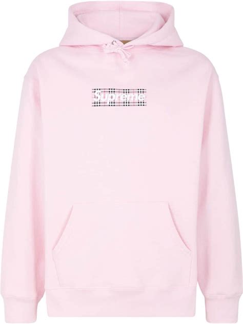 supreme x burberry release date|supreme Burberry hoodie pink.